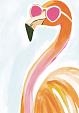 Flamingo met zonnebril