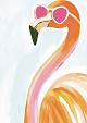 Flamingo met zonnebril