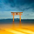 Shirahige Jinja, in Takashima, Shiga, Japan