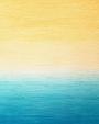Geel blauwe aquarel achtergrond