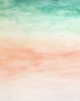 Groen oranje aquarel achtergrond