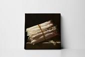 stilleven met asperges mock up canvas zonder lijst vierkant