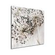 droge allium bloemen op beige stof mock up aluminium vierkant