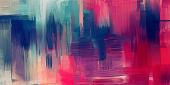 Abstract brush magenta