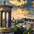 De stad Edinburgh in Schotland