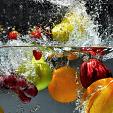 Water vol vers fruit