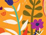 Bloemencompositie oranje #28