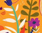 Bloemencompositie oranje #28