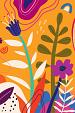 Bloemencompositie oranje #28