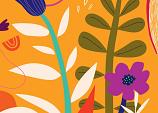 Bloemencompositie oranje #28