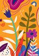 Bloemencompositie oranje #28