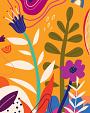 Bloemencompositie oranje #28