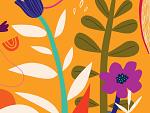 Bloemencompositie oranje #28