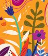 Bloemencompositie oranje #28