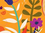 Bloemencompositie oranje #28