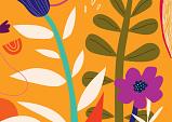 Bloemencompositie oranje #28