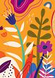 Bloemencompositie oranje #28