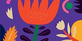 Bloemencompositie paars #21
