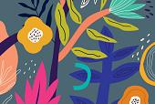Bloemencompositie blauw #23