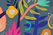 Bloemencompositie blauw #23