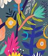 Bloemencompositie blauw #23