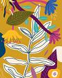 Bloemencompositie geel #29