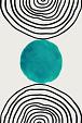 Minimalistische cirkel blauw #7