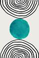 Minimalistische cirkel blauw #7