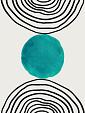Minimalistische cirkel blauw #7