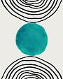 Minimalistische cirkel blauw #7