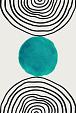 Minimalistische cirkel blauw #7