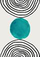 Minimalistische cirkel blauw #7