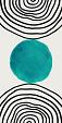 Minimalistische cirkel blauw #7