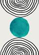 Minimalistische cirkel blauw #7