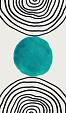 Minimalistische cirkel blauw #7