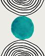Minimalistische cirkel blauw #7