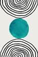 Minimalistische cirkel blauw #7