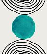 Minimalistische cirkel blauw #7
