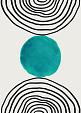 Minimalistische cirkel blauw #7