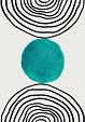 Minimalistische cirkel blauw #7