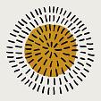 Minimalistische cirkel geel #8