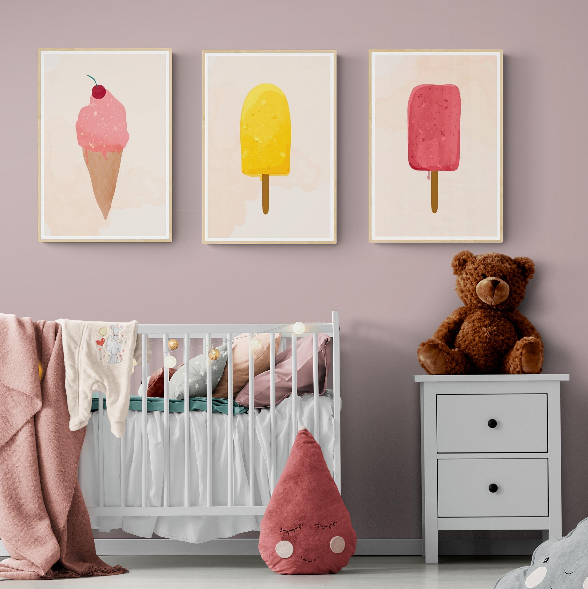 Kunst in huis wat gevoelens meedraagt. Een ingerichte babykamer.