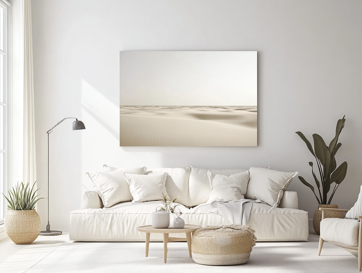 Grote foto op dibond hangend aan een muur