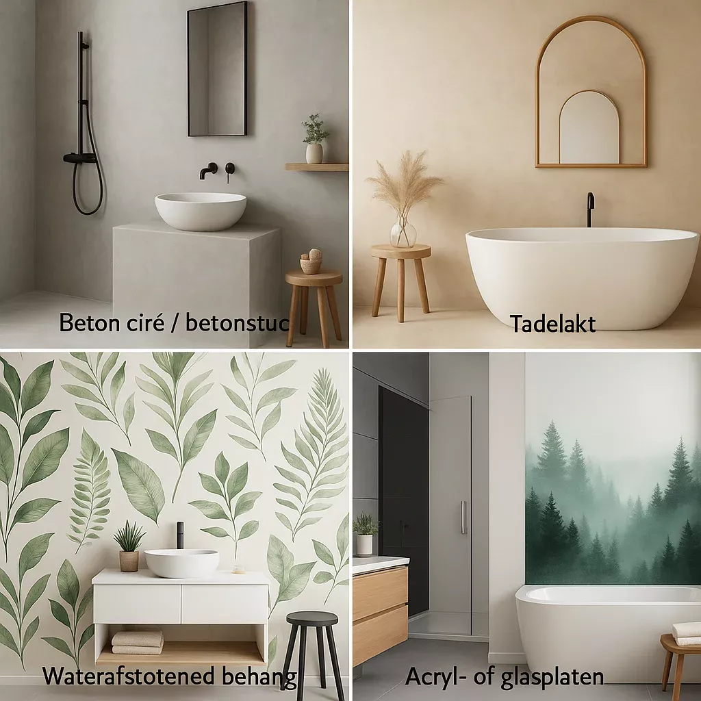 Alternatieve stijlen voor tegels in de badkamer