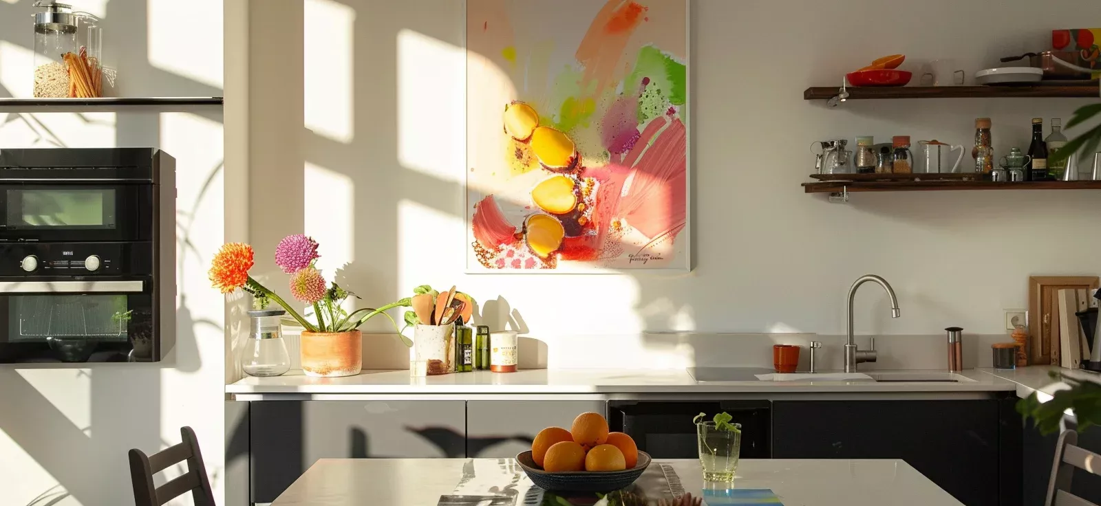 Foto keuken wat hang je aan de muur in de keuken