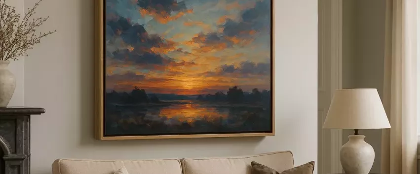 een baklijst om groot canvas