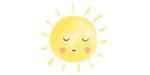 Stralende zon