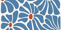 17618 ol abstracte bloemenposter  15 100x50