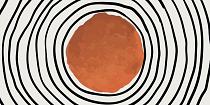 Minimalistische cirkel rood #10
