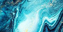 Golvende, blauwe texturen